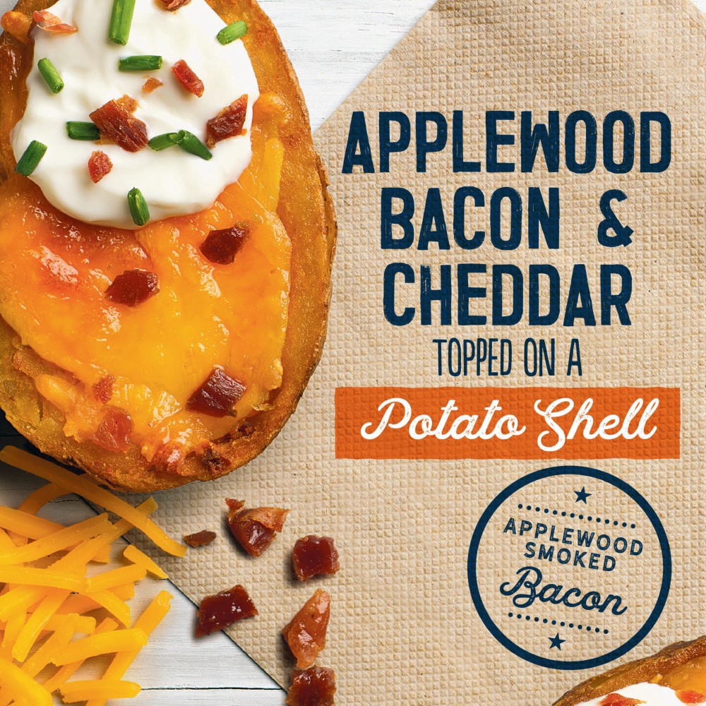 slide 4 of 4, Kroger Cheddar & Bacon Potato Skins, 26 oz