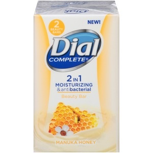 slide 1 of 1, Dial Complete 2 In 1 Moisturizing & Antibacterial Manuka Honey Beauty Bar, 2 ct; 3.2 oz