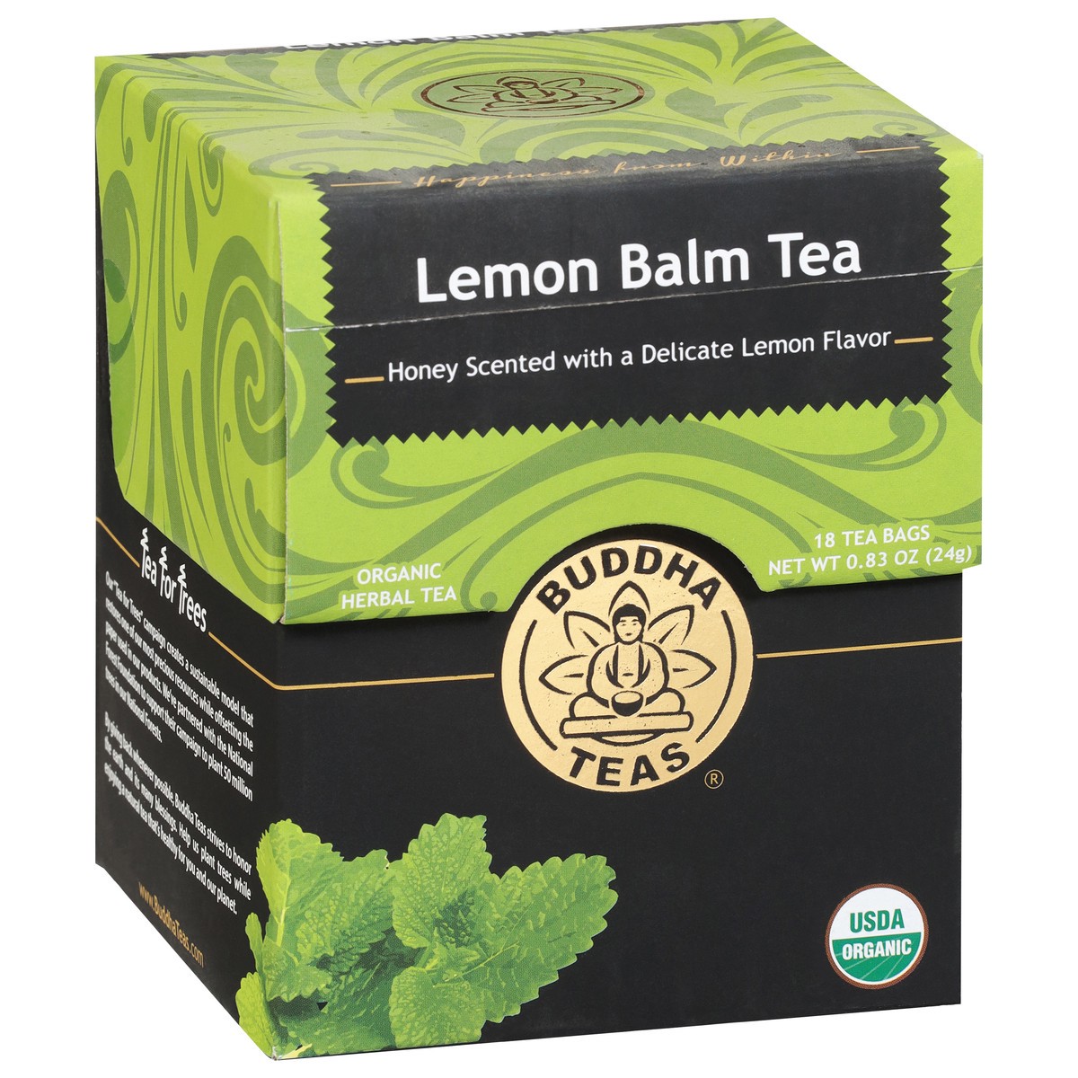 slide 9 of 9, Buddha Teas Organic Lemon Balm Herbal Tea 18 Tea Bags - 18 ct, 1 ct