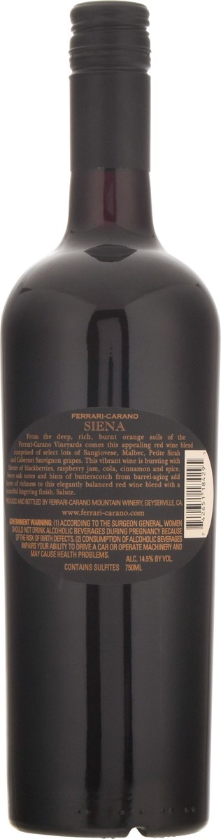 slide 4 of 9, Ferrari-Carano Siena Sonoma County Red Wine 750 ml, 750 ml