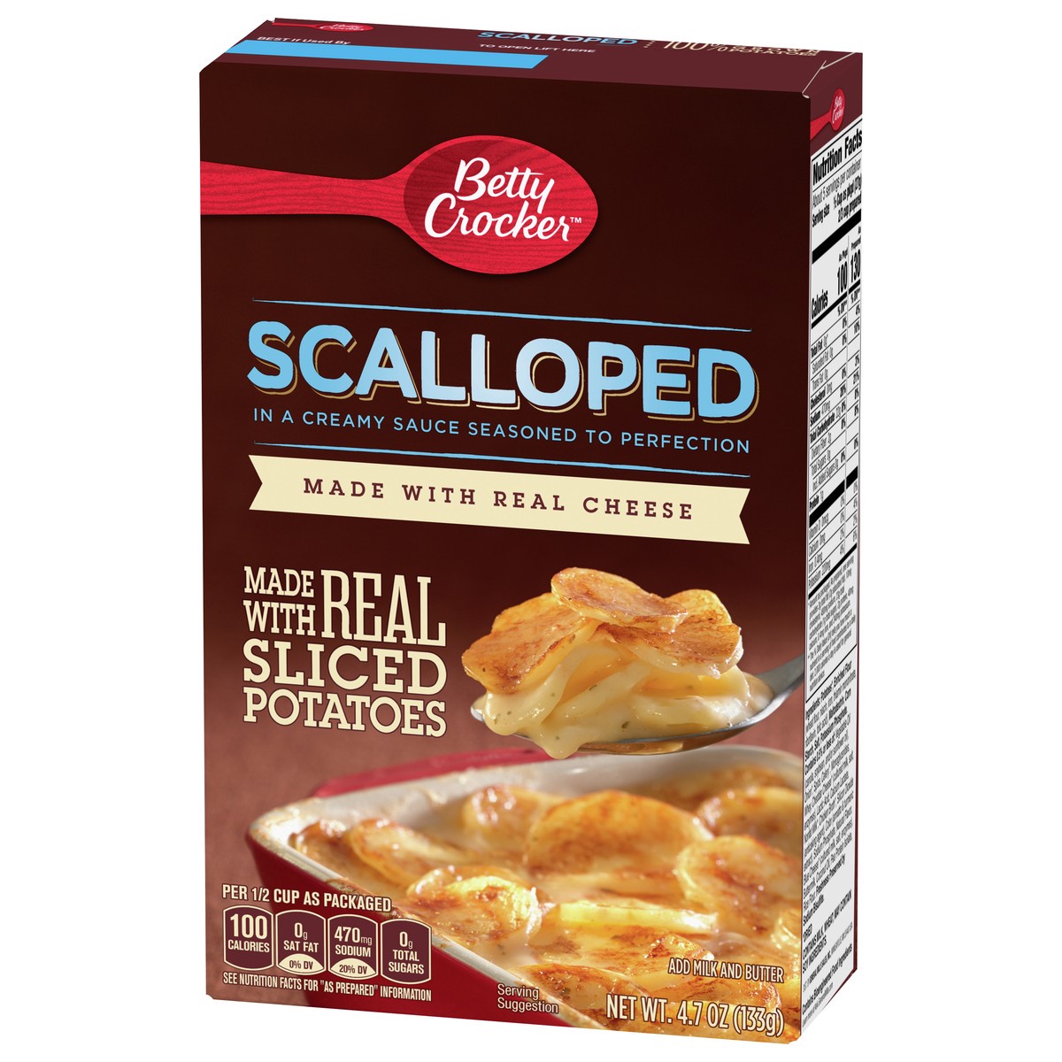 slide 6 of 9, Betty Crocker Scalloped Potatoes, Made with Real Cheese, 4.7 oz, 4.7 oz