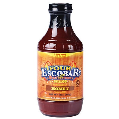slide 1 of 1, Four Escobars Barbeecue Sauce Honey, 18 oz