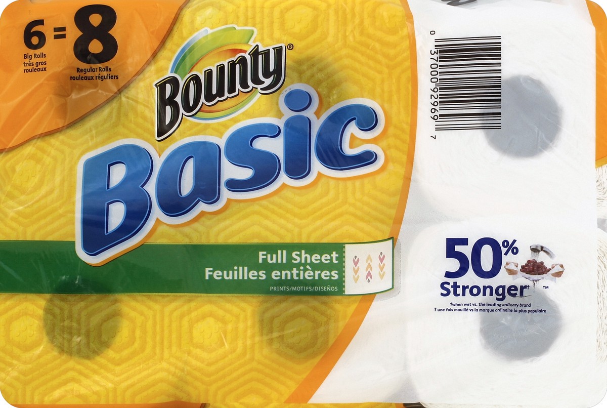 slide 3 of 5, Bounty Paper Towels 6 ea, 6 ct