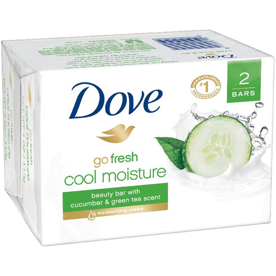 slide 2 of 3, Dove Skin Care Cucumber and Green Tea Beauty Bar, 2 ct