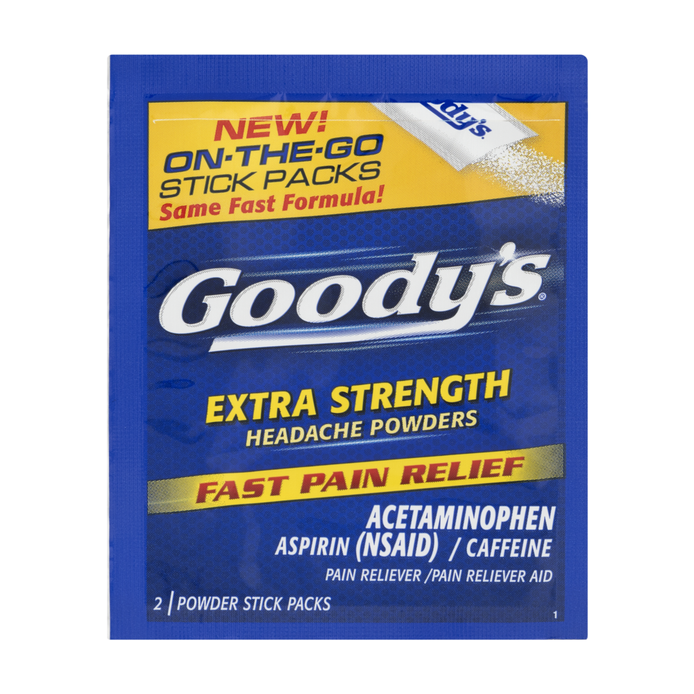 slide 1 of 1, Goody's Extra Strength Powders, 2 ct