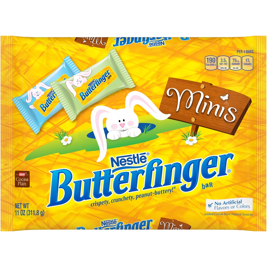 slide 1 of 6, Nestlé butterfinger easter minis bag, 11 oz