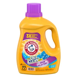 ARM & HAMMER Plus OxiClean Odor Blasters Fresh Burst, 77 Loads Liquid Laundry Detergent, 100.5 Fl oz