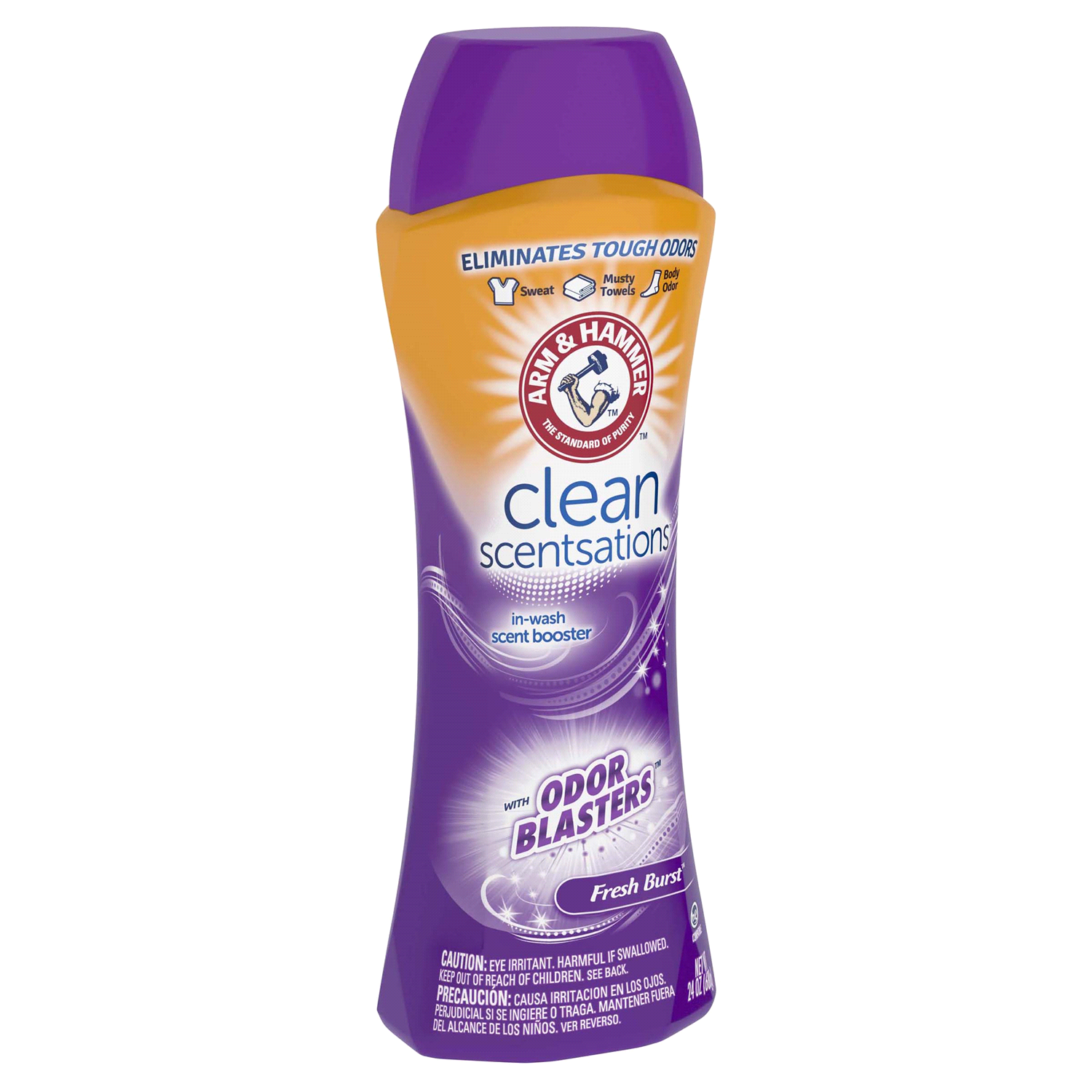slide 3 of 5, ARM & HAMMER Odor Blasters In-Wash Scent Booster - Fresh Burst, 24 oz, 24 oz