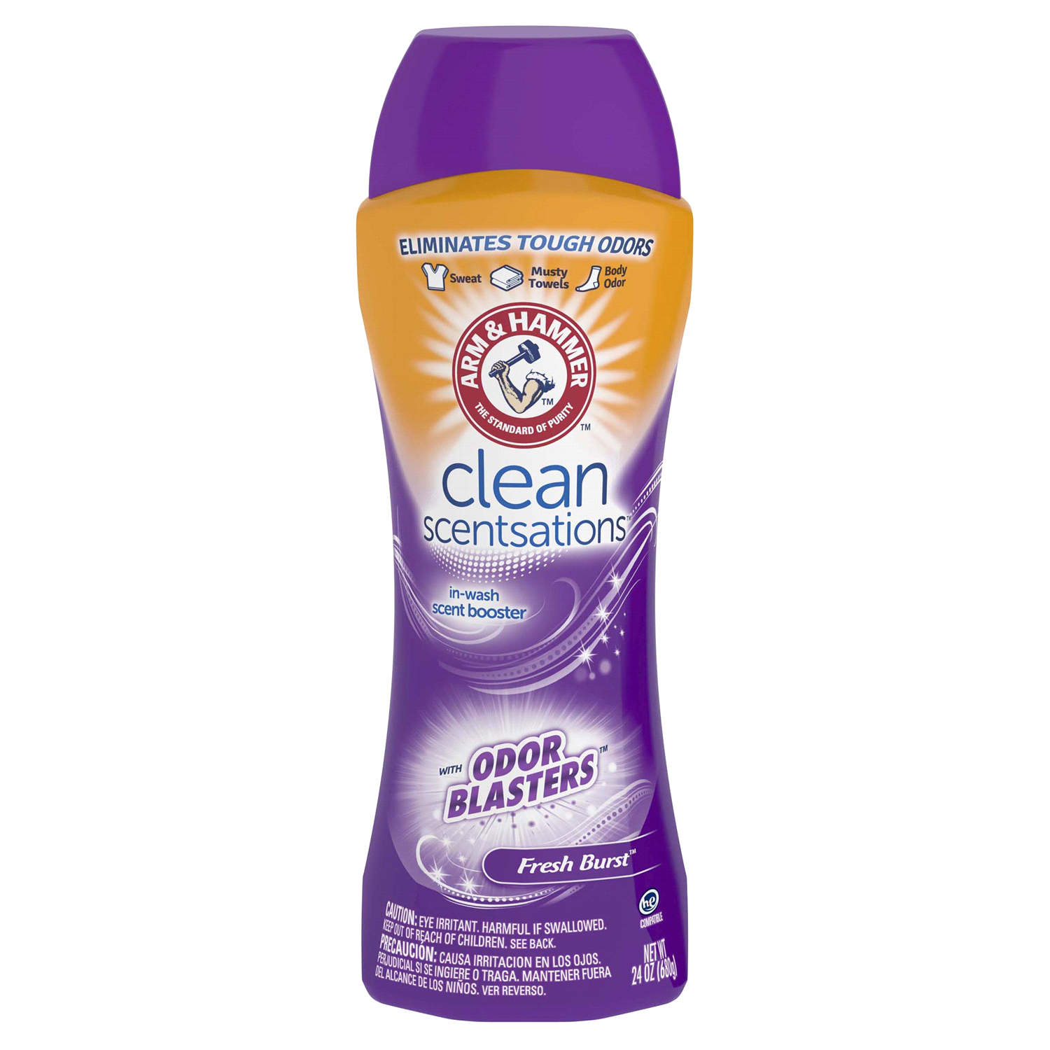 slide 1 of 5, ARM & HAMMER Odor Blasters In-Wash Scent Booster - Fresh Burst, 24 oz, 24 oz