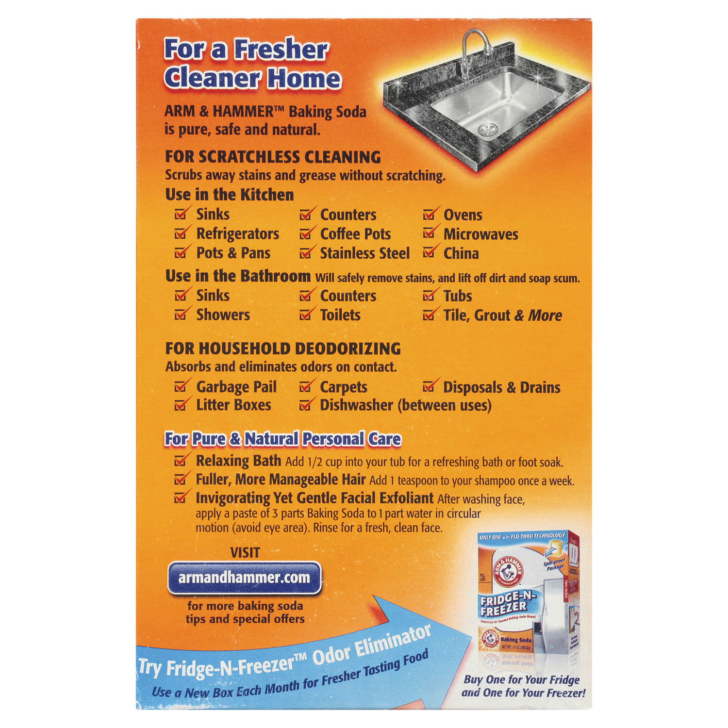 slide 4 of 5, ARM & HAMMER™ Baking Soda, 2 lb. Box, 2 lb