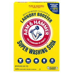 ARM & HAMMER Super Washing Soda Household Cleaner & Laundry Booster 55 oz