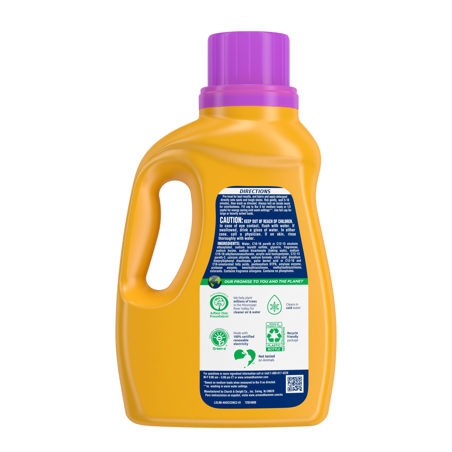 slide 2 of 2, ARM & HAMMER Plus OxiClean Odor Blasters Fresh Botanical, 35 Loads Liquid Laundry Detergent, 45.5 Fl oz, 45.5 fl oz