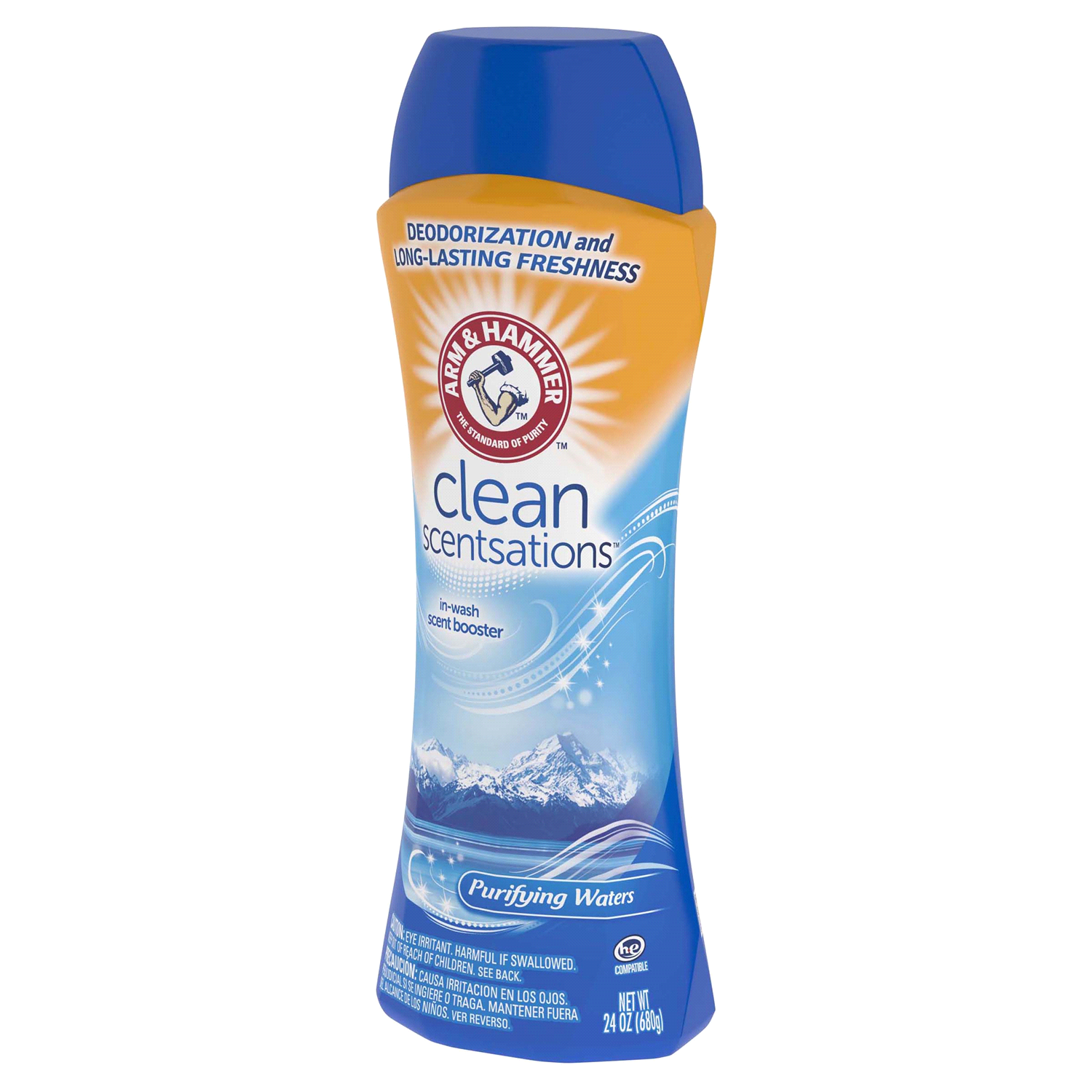 slide 5 of 5, ARM & HAMMER In-Wash Scent Booster, Purifying Waters, 24 oz, 24 oz