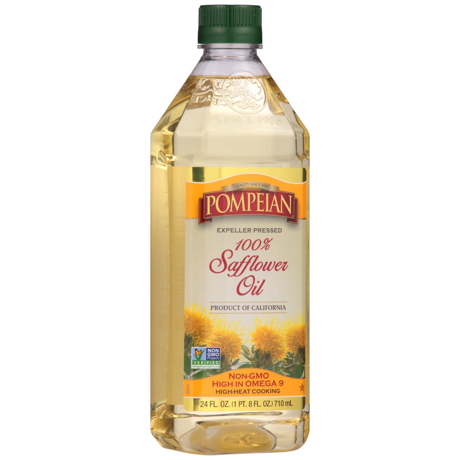 slide 2 of 7, Pompeian 100% Safflower Oil 24 oz, 24 fl oz