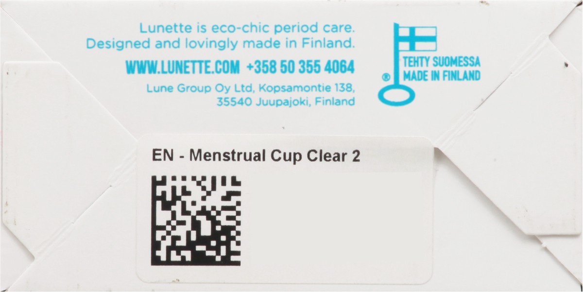 slide 7 of 12, Lunette 2 Clear Reusable Menstrual Cup 1 ea, 1 ct