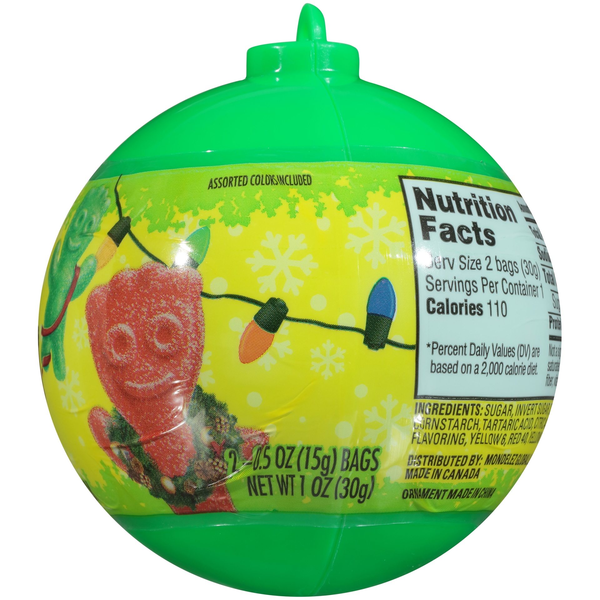 slide 6 of 9, Sour Patch Kids Candy Ornament, 1 oz