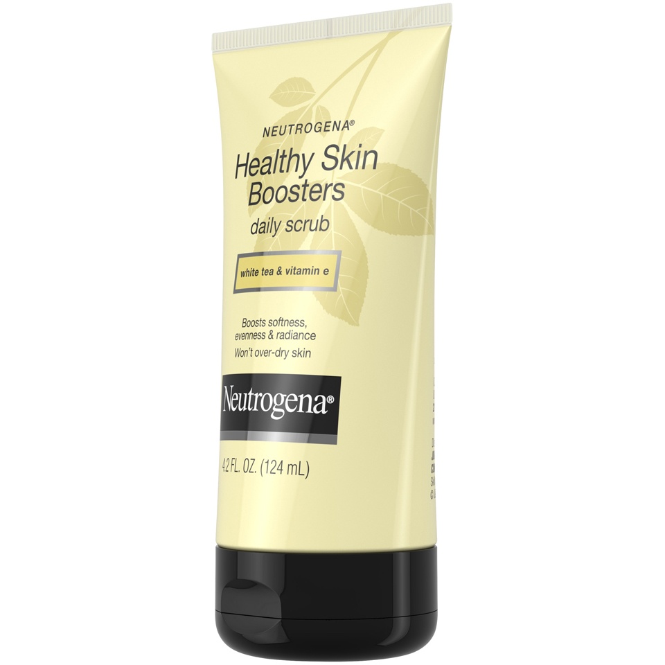 slide 3 of 6, Neutrogena Healthy Skin Boosters White Tea & Vitamin E Daily Scrub, 4.2 fl oz