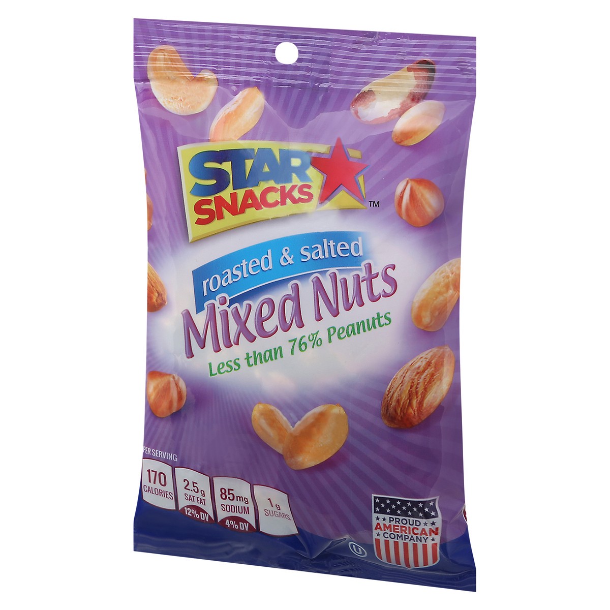 slide 3 of 9, Star Snacks Roasted Salted Mixed Nuts, 3.5 oz