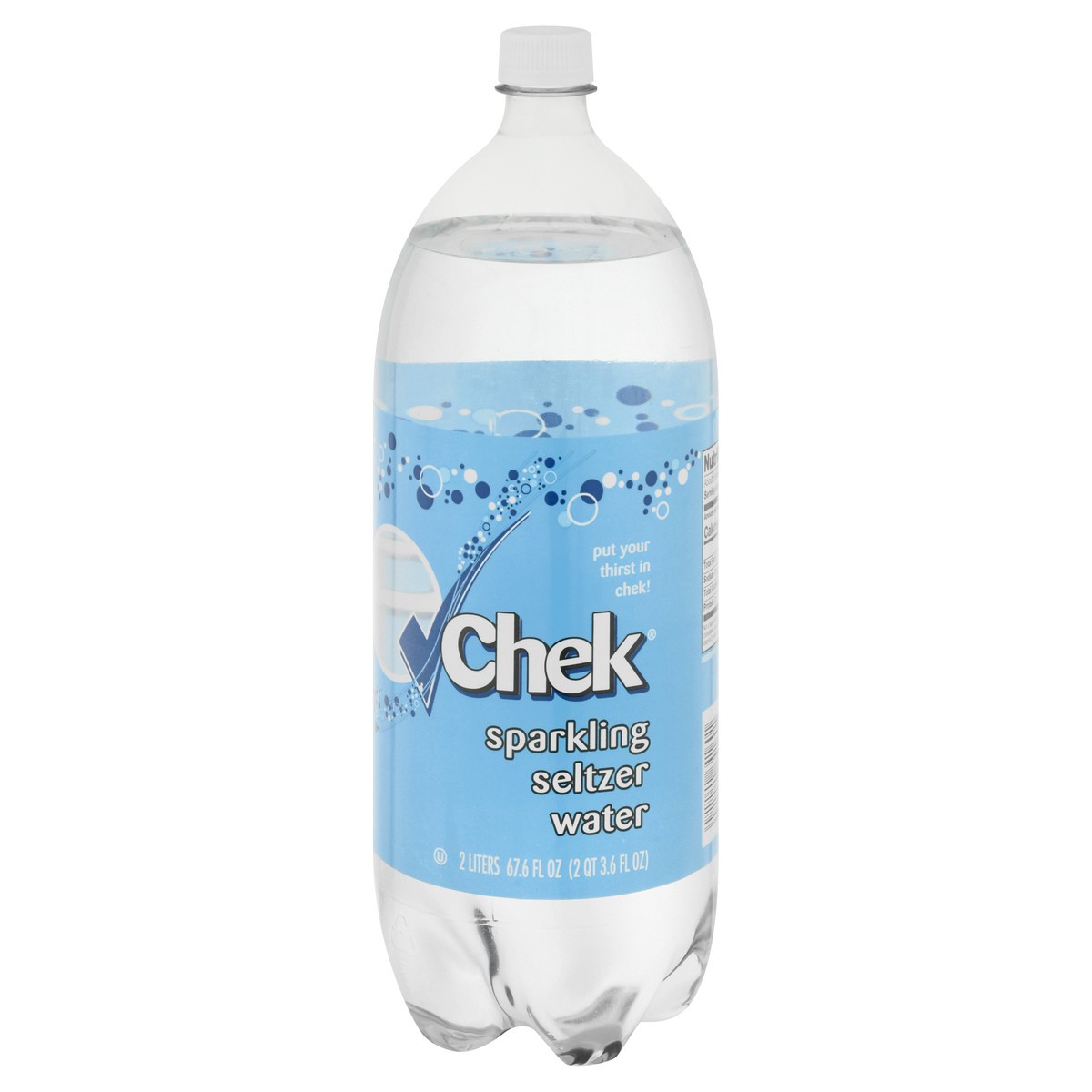 slide 2 of 13, Chek Sparkling Seltzer Water 2 lt, 2 liter