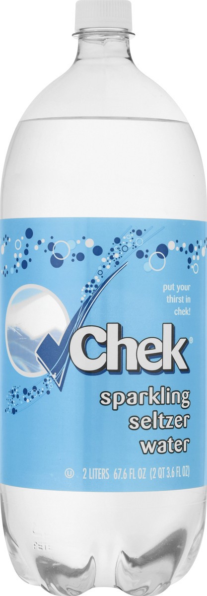 slide 1 of 13, Chek Sparkling Seltzer Water - 2 liter, 2 liter