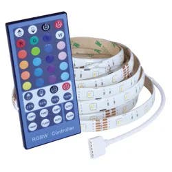 Good Earth Lighting RGB + White 144-in Plug-in LED Under Cabinet Tape Light with Remote