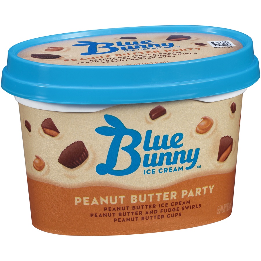 slide 2 of 8, Blue Bunny Peanut Butter Party Ice Cream, 5.5 fl oz