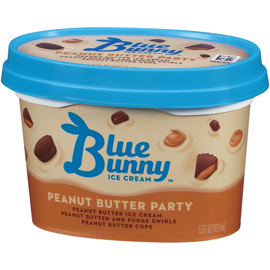 slide 3 of 8, Blue Bunny Peanut Butter Party Ice Cream, 5.5 fl oz