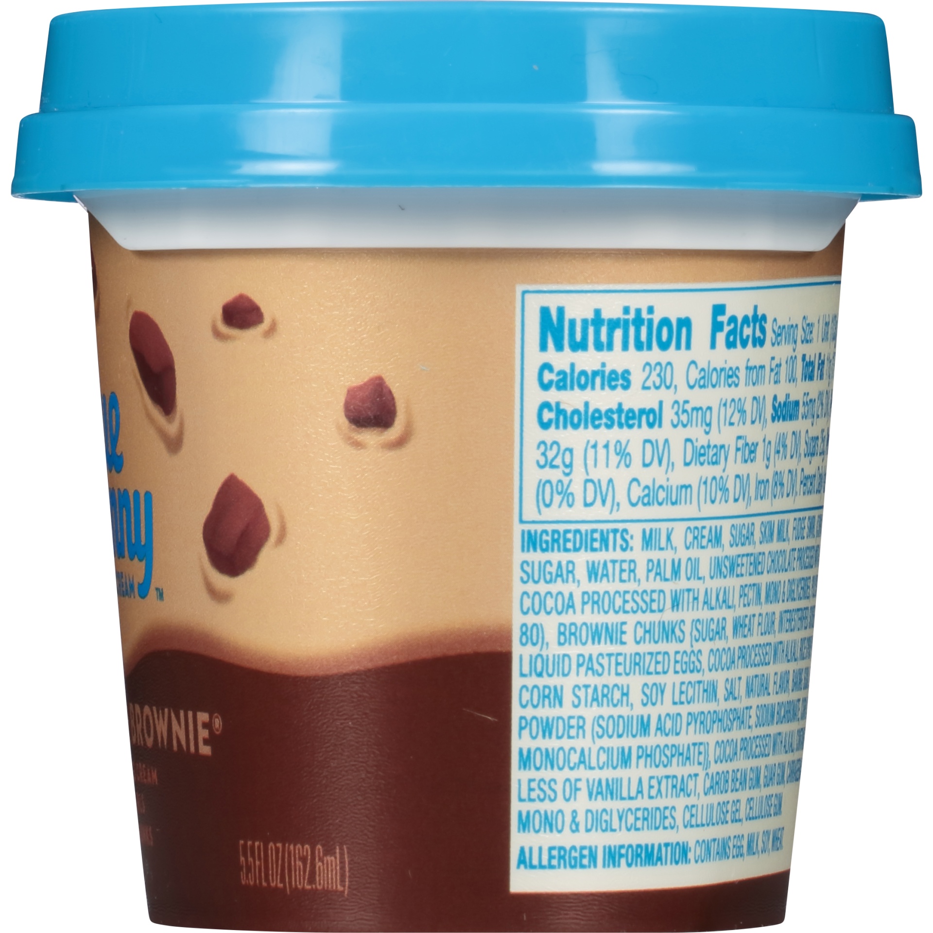 slide 5 of 8, Blue Bunny Super Fudge Brownie Ice Cream, 5.5 fl oz