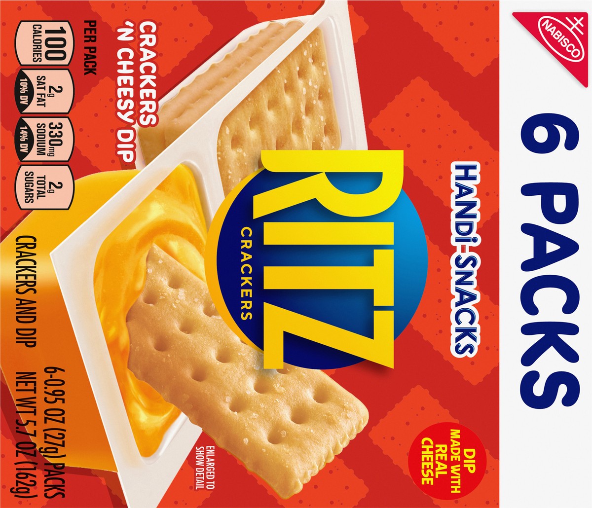slide 5 of 9, Handi-Snack Handi Snacks Ritz+Chs Multipk, 5.7 oz