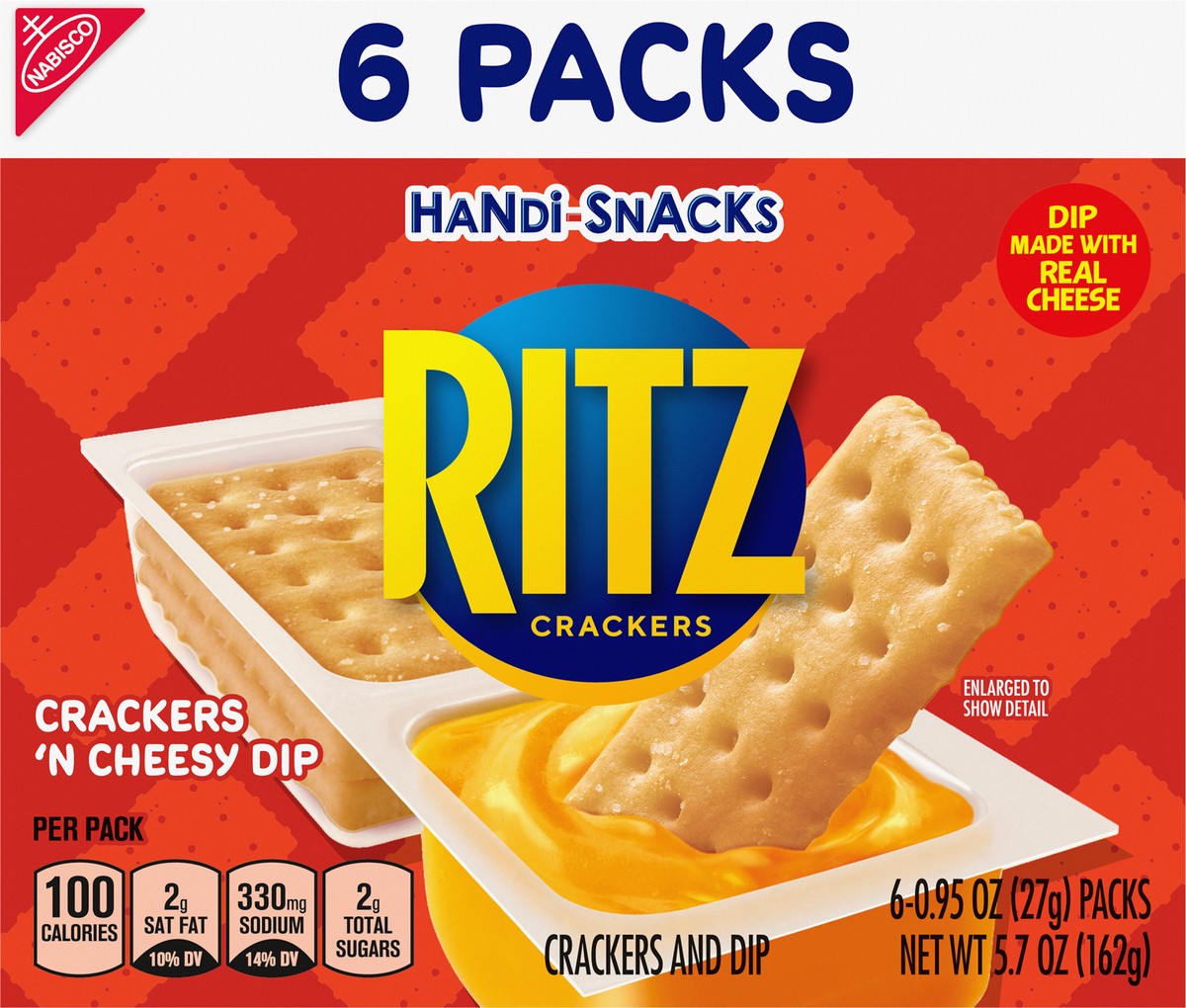 slide 6 of 9, Handi-Snack Handi Snacks Ritz+Chs Multipk, 5.7 oz