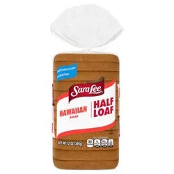 Sara Lee Hawaiian Bread, Half Loaf, 12 oz, Sweet Bread, Bag