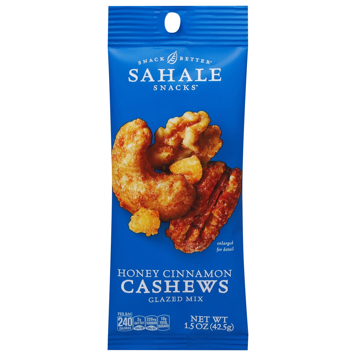 slide 4 of 4, Sahale Snacks Honey Cinnamon Cashews Glazed Mix 1.5 oz, 1 ct