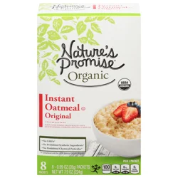 Nature's Promise Organic Original Instant Oatmeal - 8 ct