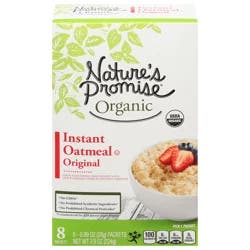 Nature's Promise Organic Original Instant Oatmeal - 8 ct