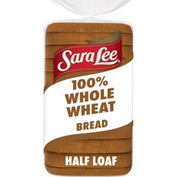 Sara Lee 100% Whole Wheat Bread, Half Loaf, 12 oz, Bread, Bag