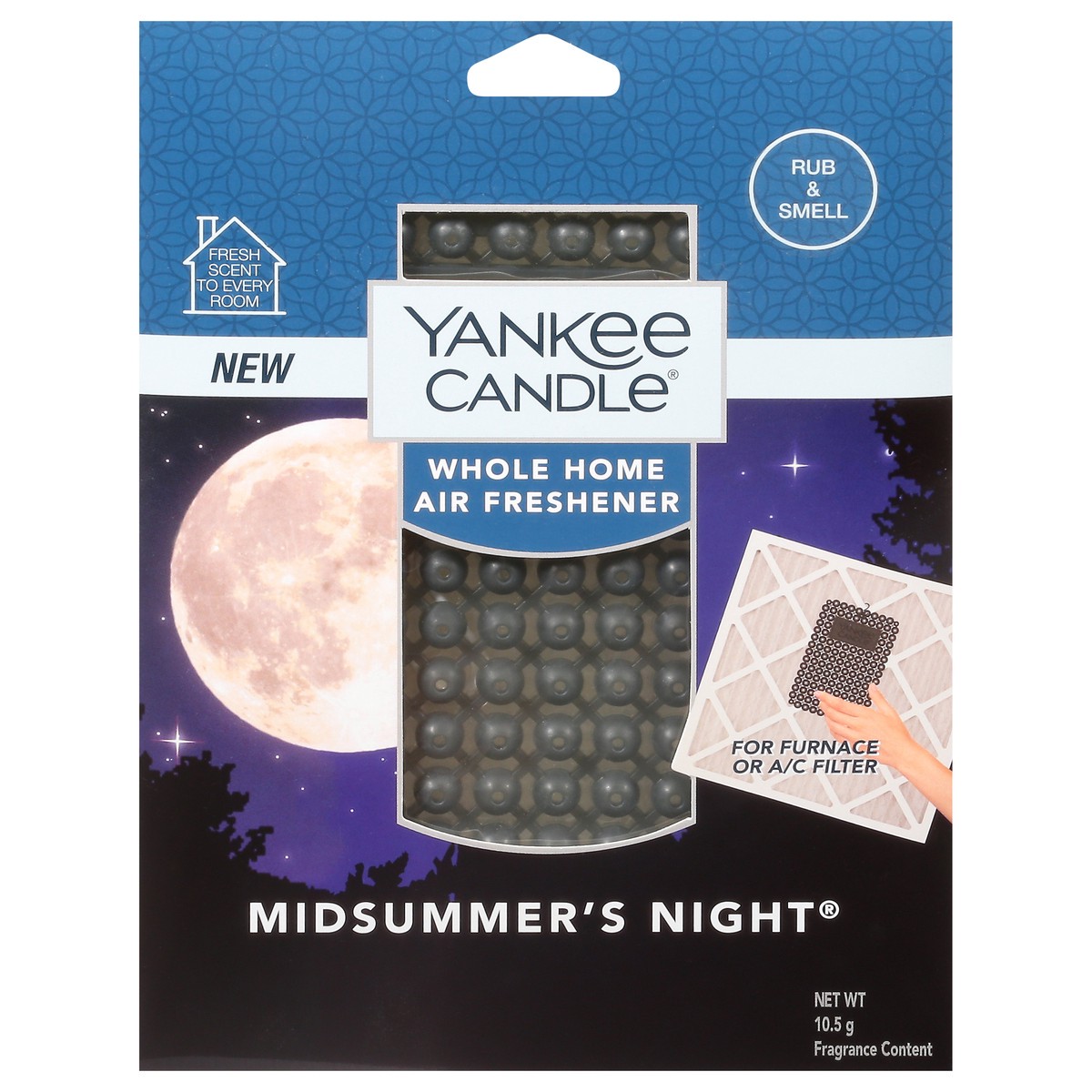 slide 1 of 9, Yankee Candle Whole Home Midsummer's Night Air Freshener 10.5 g, 10.50 g