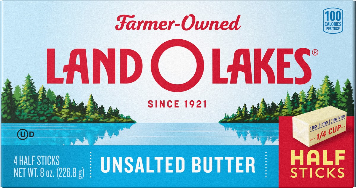 slide 14 of 14, Land O'Lakes Unsalted Butter, 8 oz