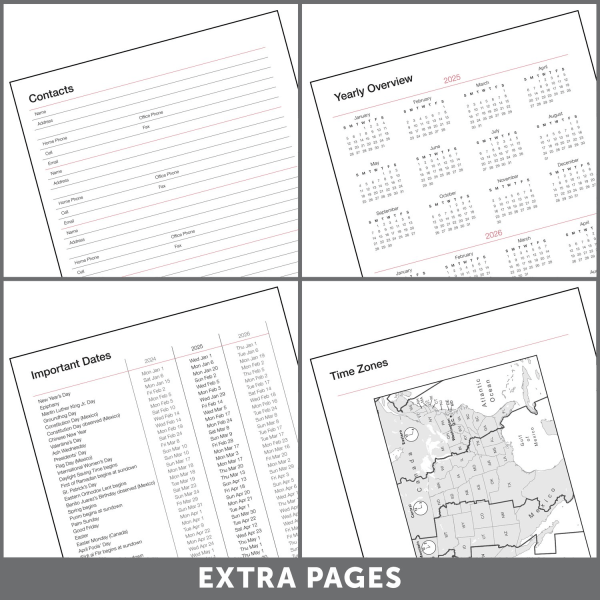 slide 2 of 6, Office Depot 2025 Office Depot Weekly/Monthly Appointment Book Planner, 7"" X 9"", Silver, January To December 2025, Od710930, 1 ct