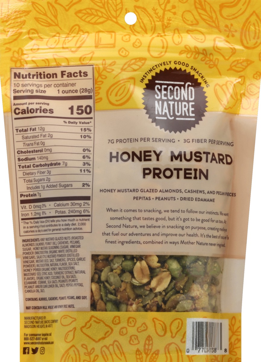 slide 5 of 6, Second Nature Honey Mustard Protein Nut Mix, 10 oz