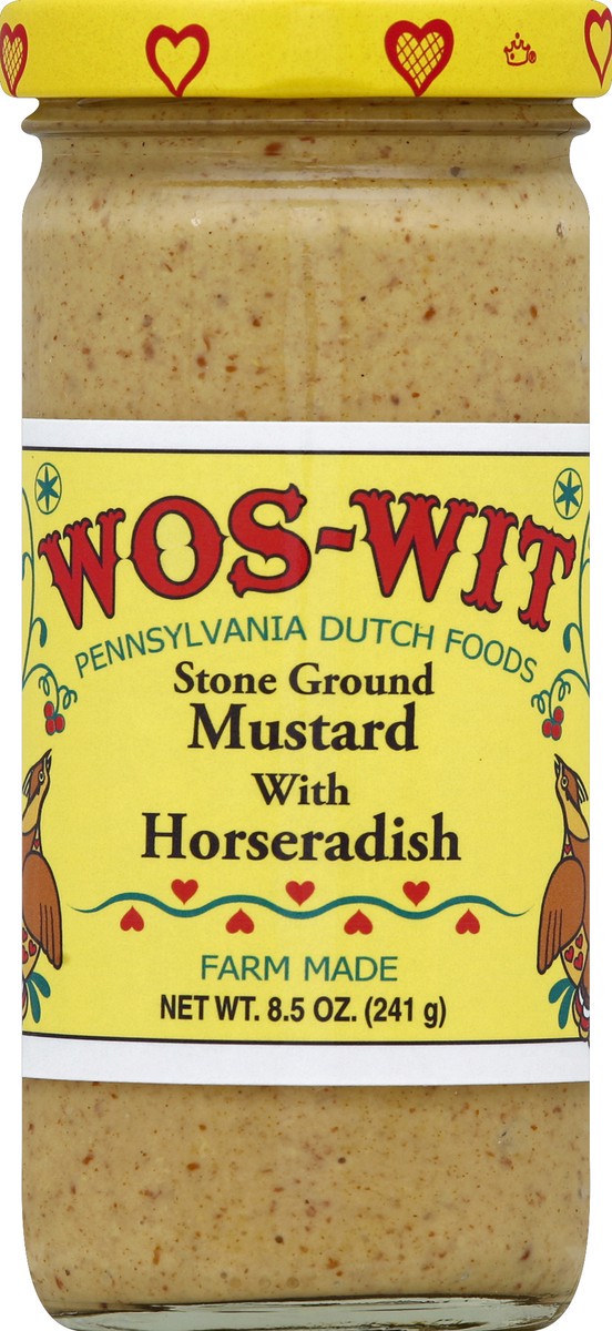 slide 1 of 2, Wos-Wit Mustard 8.5 oz, 8.5 oz