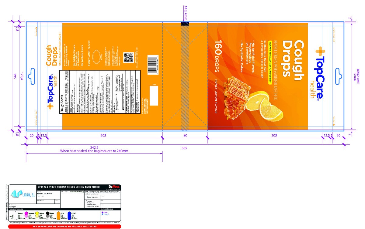 slide 6 of 14, TopCare Health Honey-Lemon Flavor Cough Drops 160 Drops, 160 ct