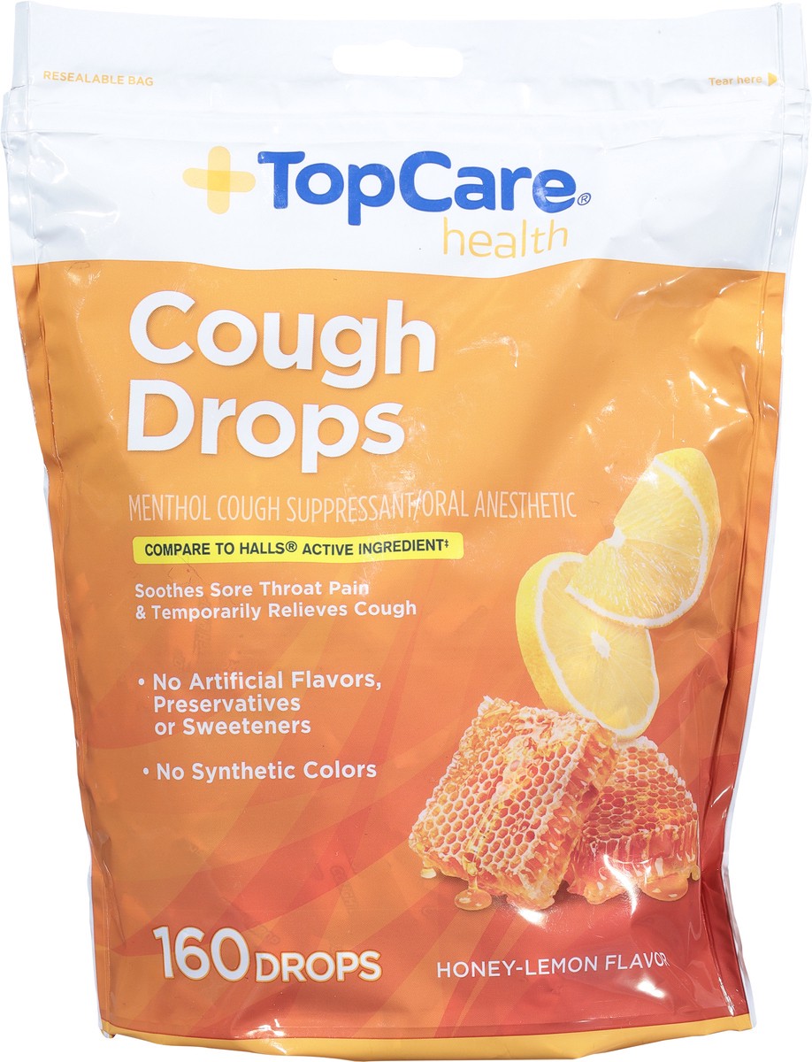 slide 8 of 14, TopCare Health Honey-Lemon Flavor Cough Drops 160 Drops, 160 ct
