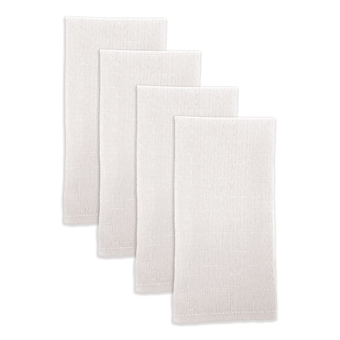 slide 1 of 1, Simply Essential Essentials Solid Color Napkins - White, 4 ct