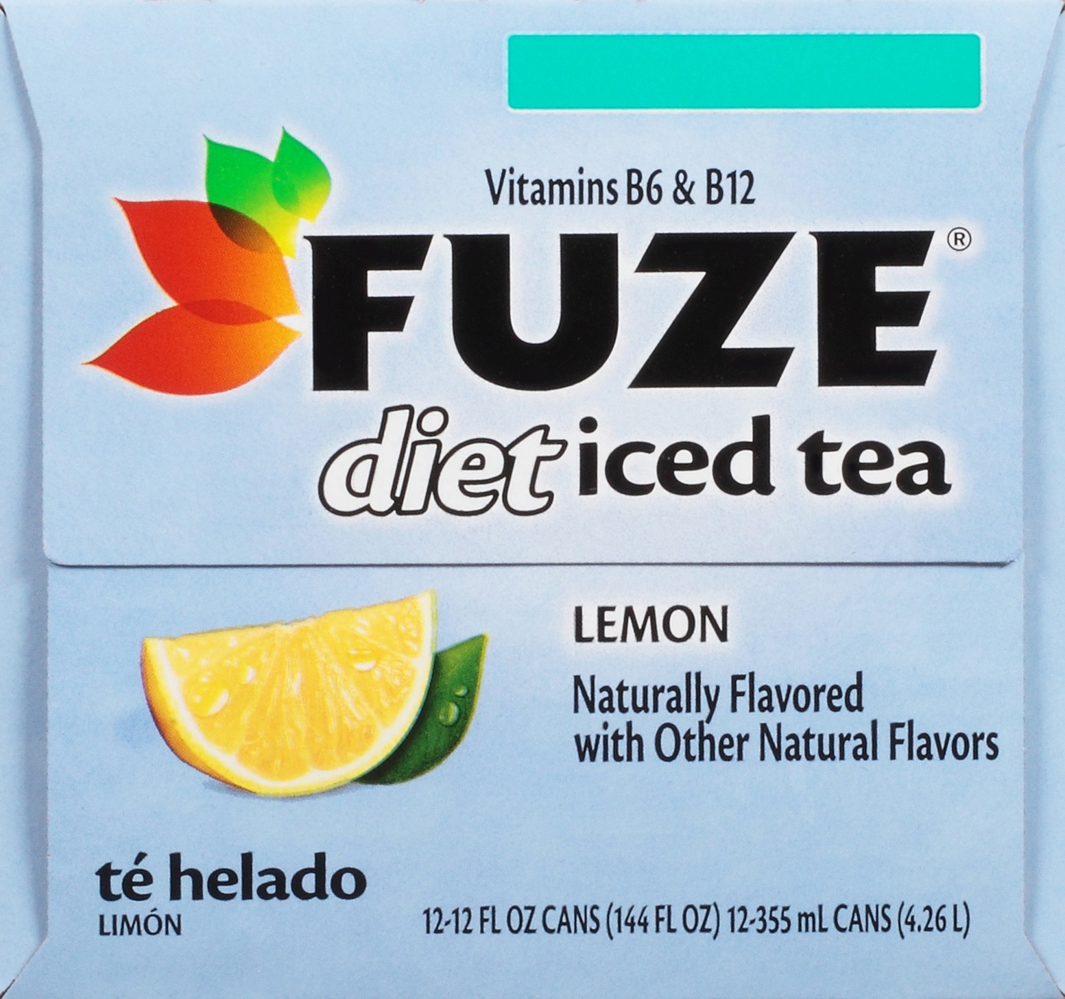 slide 4 of 9, Fuze Lemon Diet Iced Tea, 12 ct; 12 fl oz