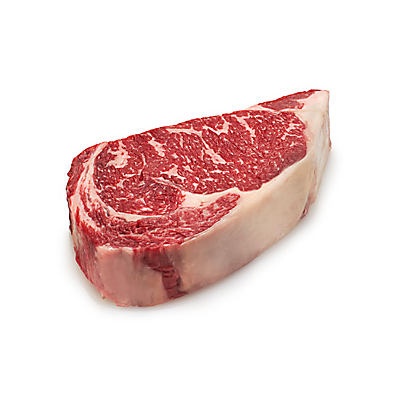 slide 1 of 1, H-E-B Beef Ribeye Steak Boneless Thick Sliced Dry Aged, per lb