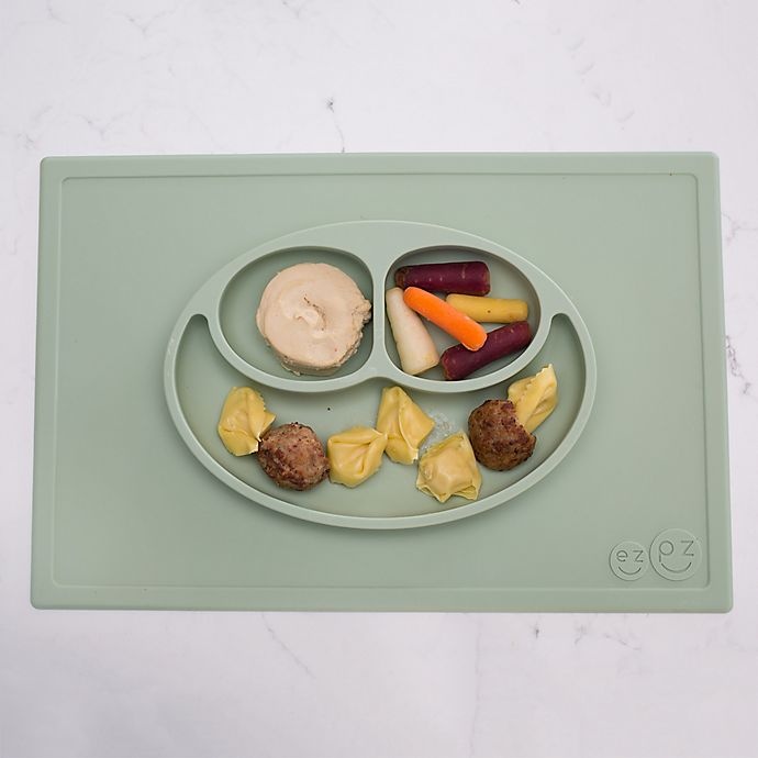 slide 2 of 4, ezpz Happy Mat Placemat - Sage, 1 ct