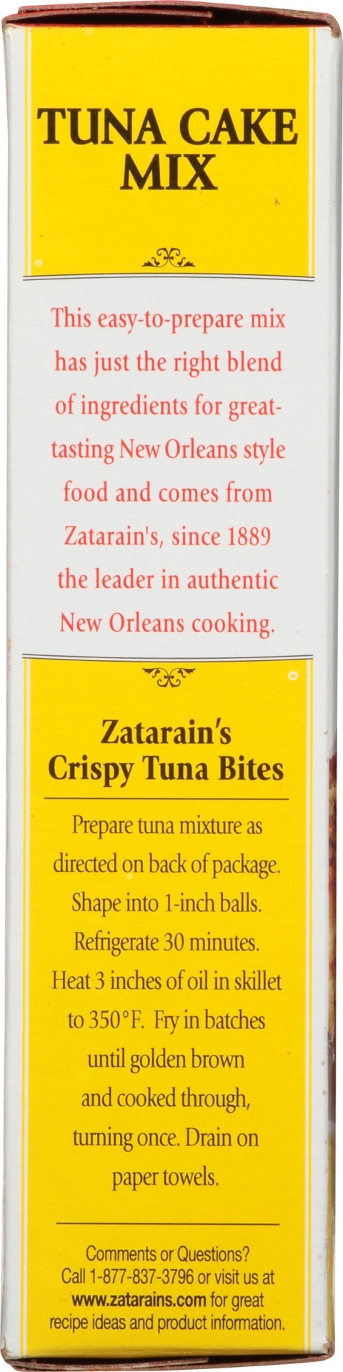 slide 4 of 8, Zatarain's Tuna Cake Mix, 5.75 oz