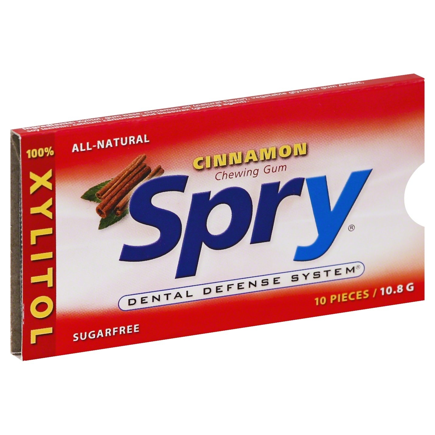 slide 1 of 4, Spry Cinnamon Sugar-free Chewing Gum, 10 ct