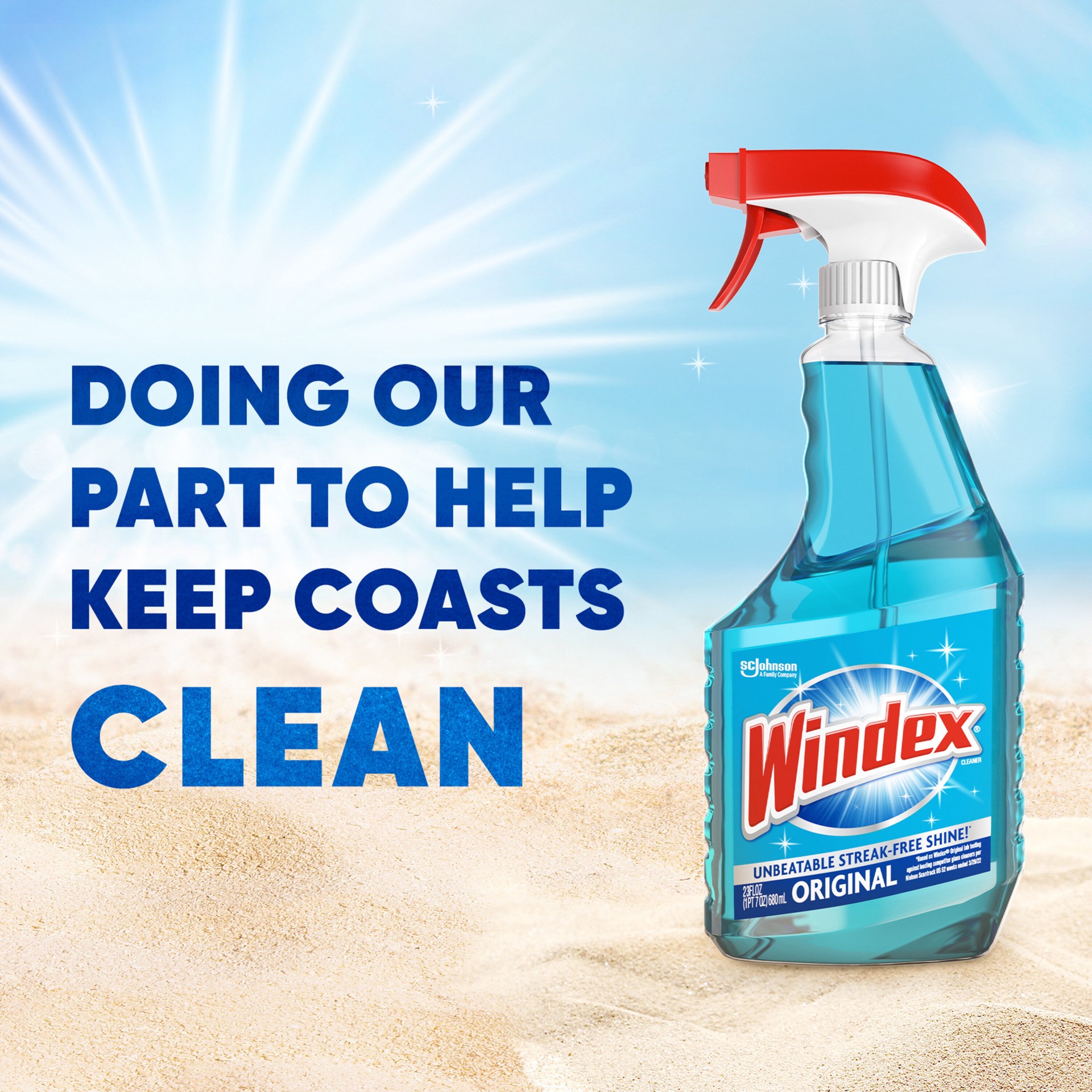 slide 3 of 6, Windex Original Commercial Line 128 -fl oz Pour bottle Glass Cleaner, 1 ct