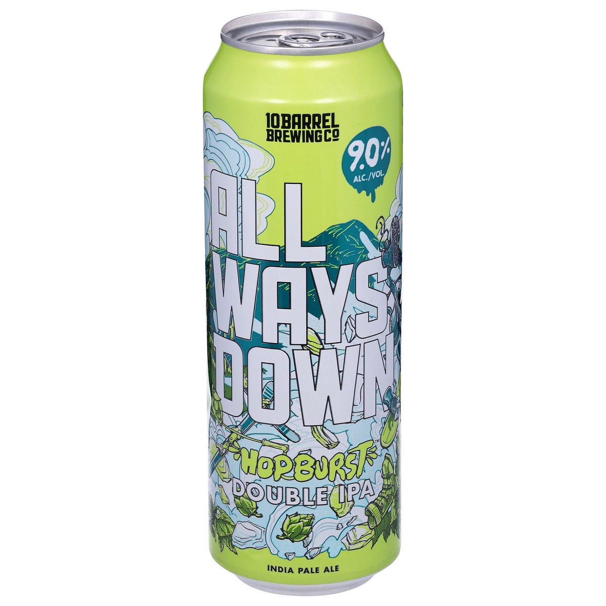slide 1 of 9, 10 Barrel Brewing Co. Double IPA All Ways Down Hopburst Beer 19.2 fl oz, 19.20 fl oz